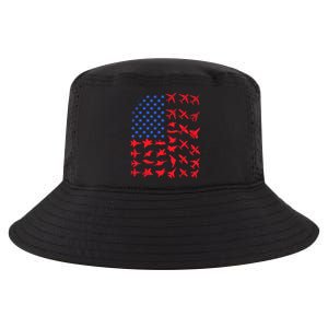 Pilot Airplane American Flag Plane Aviation Gift Patriotic Funny Gift Cool Comfort Performance Bucket Hat