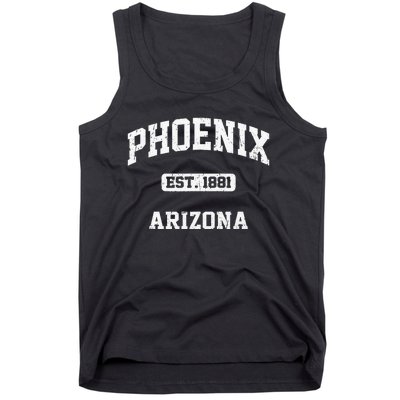 Phoenix Arizona AZ Vintage State Athletic Style Tank Top