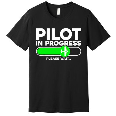 Pilot Art Airline Future Pilot Aviation Airplane Premium T-Shirt