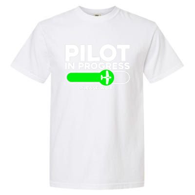 Pilot Art Airline Future Pilot Aviation Airplane Garment-Dyed Heavyweight T-Shirt