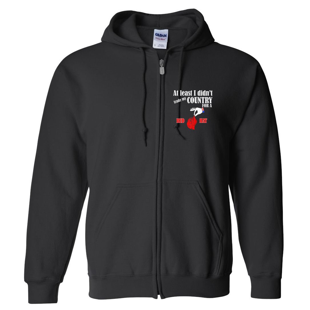 Pro America Anti Trump American Usa Flag Democracy Full Zip Hoodie