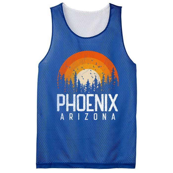 Phoenix Arizona Az Vintage Retro Style City 70s 80s 90s Gift Cool Gift Mesh Reversible Basketball Jersey Tank