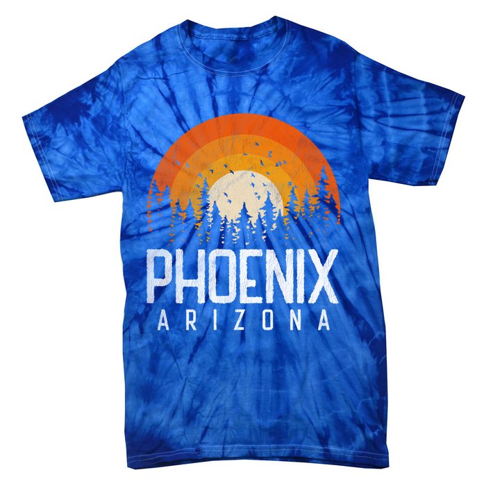 Phoenix Arizona Az Vintage Retro Style City 70s 80s 90s Gift Cool Gift Tie-Dye T-Shirt