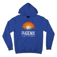 Phoenix Arizona Az Vintage Retro Style City 70s 80s 90s Gift Cool Gift Tall Hoodie