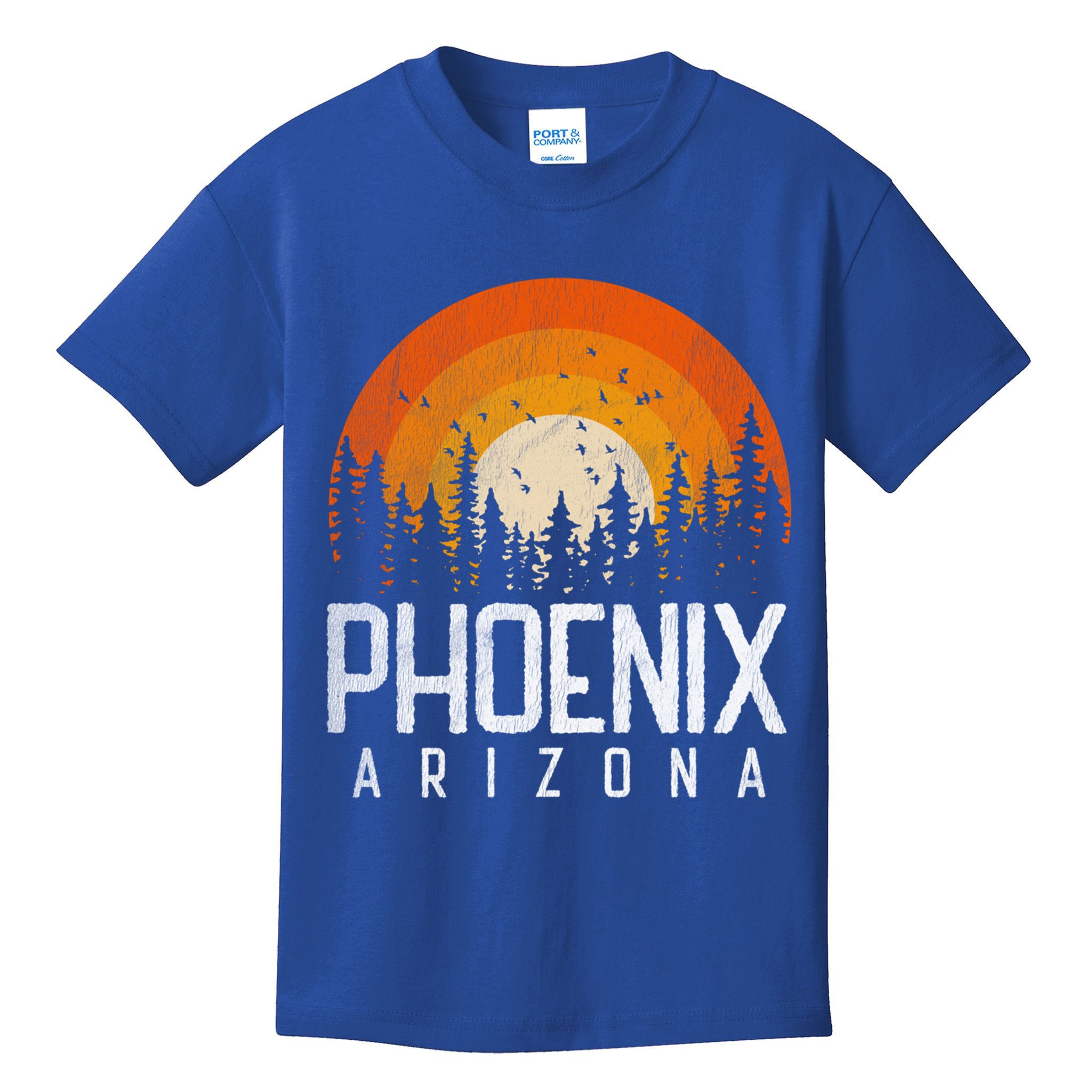 Phoenix Arizona Az Vintage Retro Style City 70s 80s 90s Gift Cool Gift Kids T-Shirt