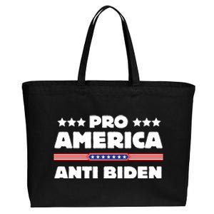 Pro America Anti Biden Cotton Canvas Jumbo Tote