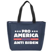 Pro America Anti Biden Zip Tote Bag