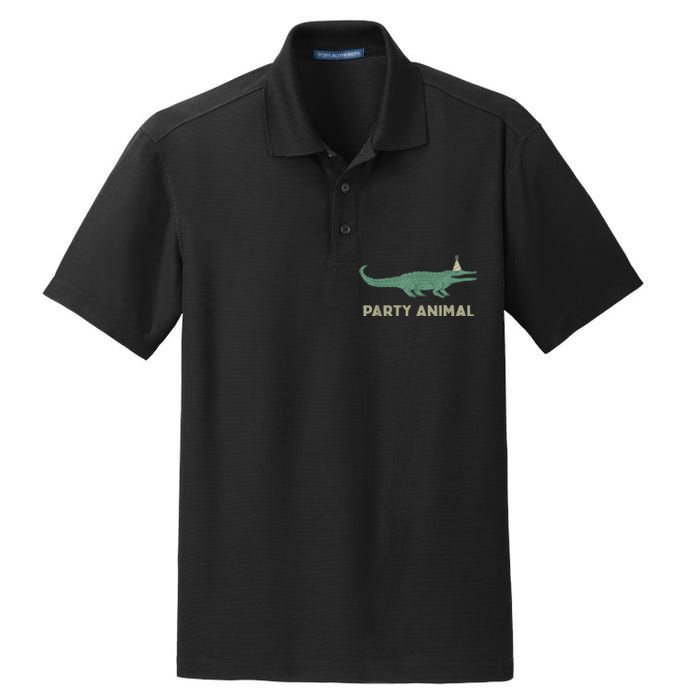 Party Animal Alligator Birthday , Alligator Birthday Dry Zone Grid Polo