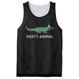 Party Animal Alligator Birthday , Alligator Birthday Mesh Reversible Basketball Jersey Tank