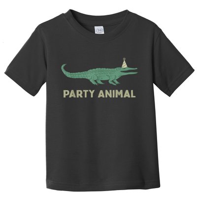 Party Animal Alligator Birthday , Alligator Birthday Toddler T-Shirt