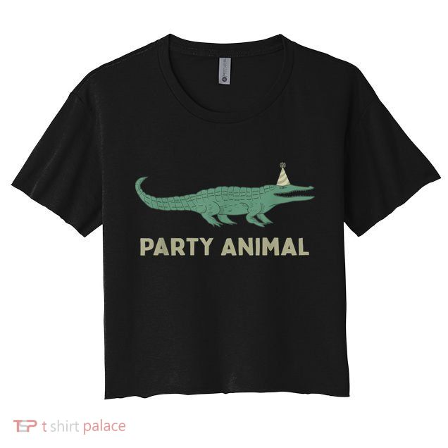 Party Animal Alligator Birthday , Alligator Birthday Crop Top