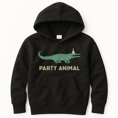 Party Animal Alligator Birthday , Alligator Birthday Kids Hoodie