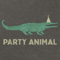 Party Animal Alligator Birthday , Alligator Birthday Cotton Canvas Backpack