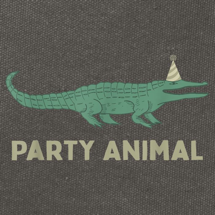Party Animal Alligator Birthday , Alligator Birthday Cotton Canvas Backpack