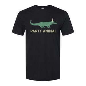 Party Animal Alligator Birthday , Alligator Birthday Softstyle CVC T-Shirt