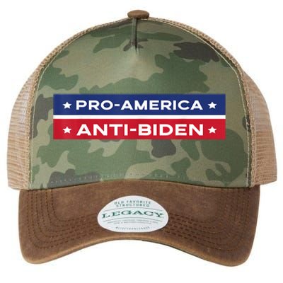 Pro America Anti Biden Flag Usa Impeach Joe Biden Anti Biden Legacy Tie Dye Trucker Hat