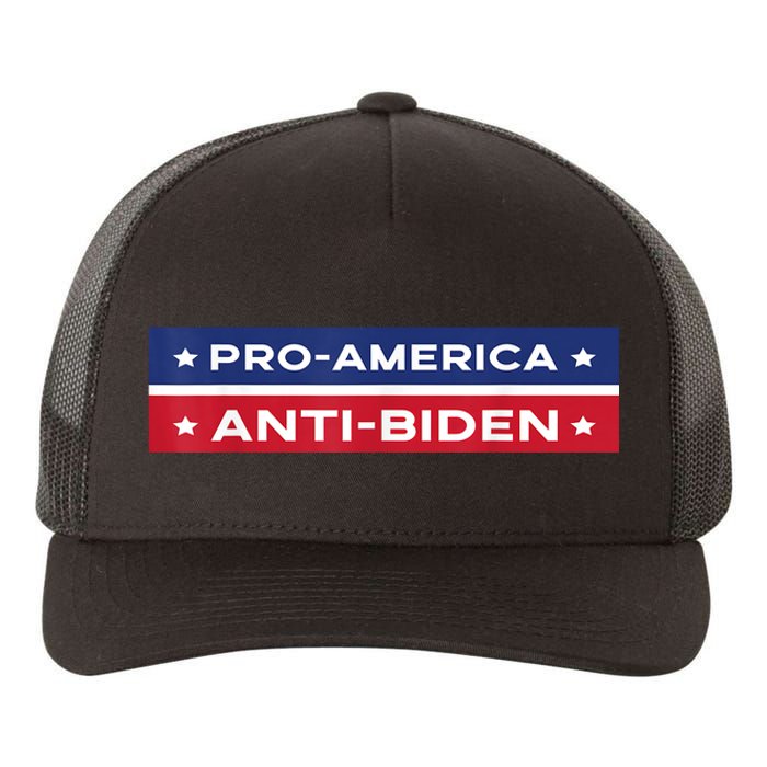 Pro America Anti Biden Flag Usa Impeach Joe Biden Anti Biden Yupoong Adult 5-Panel Trucker Hat