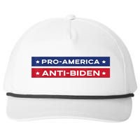 Pro America Anti Biden Flag Usa Impeach Joe Biden Anti Biden Snapback Five-Panel Rope Hat