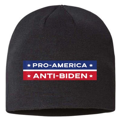 Pro America Anti Biden Flag Usa Impeach Joe Biden Anti Biden Sustainable Beanie