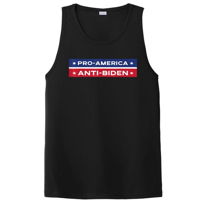 Pro America Anti Biden Flag Usa Impeach Joe Biden Anti Biden PosiCharge Competitor Tank