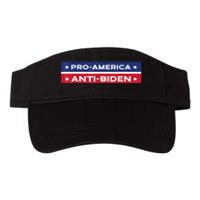 Pro America Anti Biden Flag Usa Impeach Joe Biden Anti Biden Valucap Bio-Washed Visor