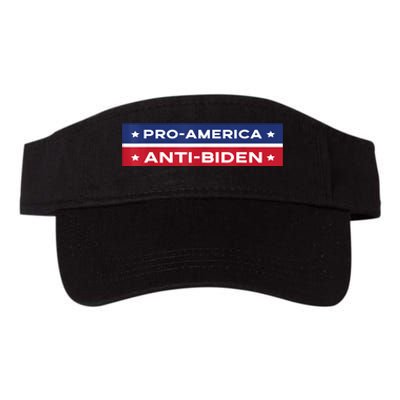 Pro America Anti Biden Flag Usa Impeach Joe Biden Anti Biden Valucap Bio-Washed Visor