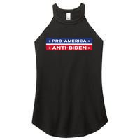 Pro America Anti Biden Flag Usa Impeach Joe Biden Anti Biden Women's Perfect Tri Rocker Tank