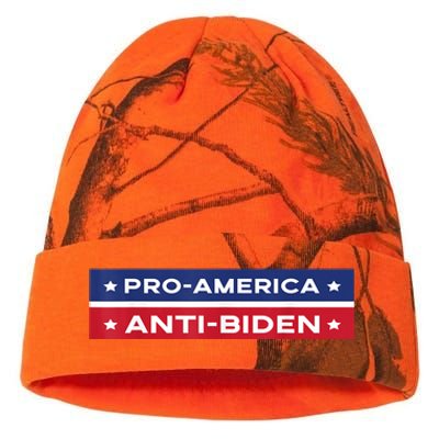 Pro America Anti Biden Flag Usa Impeach Joe Biden Anti Biden Kati Licensed 12" Camo Beanie