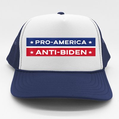 Pro America Anti Biden Flag Usa Impeach Joe Biden Anti Biden Trucker Hat