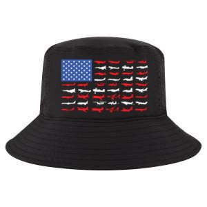 Pilot Airplane American Flag Plane Aviation Cool Comfort Performance Bucket Hat