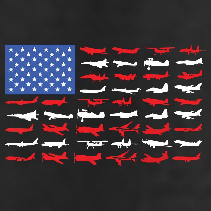 Pilot Airplane American Flag Plane Aviation Cool Comfort Performance Bucket Hat