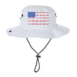 Pilot Airplane American Flag Plane Aviation Legacy Cool Fit Booney Bucket Hat