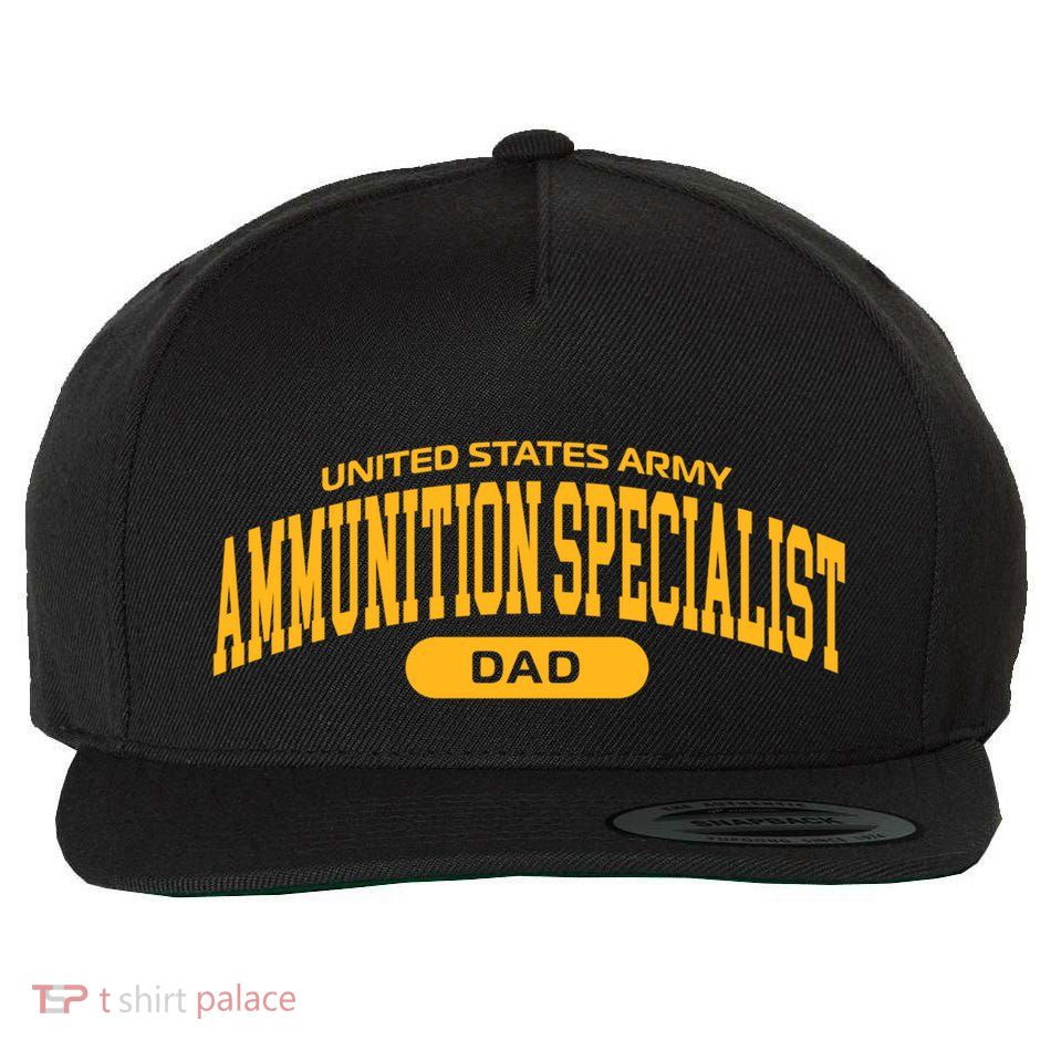 Proud Army Ammunition Specialist Dad Gift Wool Snapback Cap