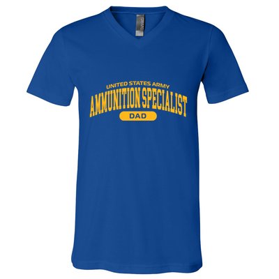 Proud Army Ammunition Specialist Dad Gift V-Neck T-Shirt