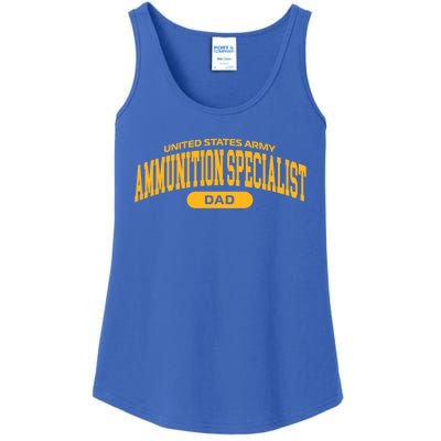 Proud Army Ammunition Specialist Dad Gift Ladies Essential Tank