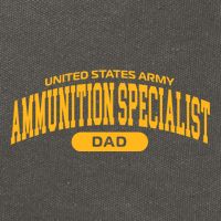 Proud Army Ammunition Specialist Dad Gift Cotton Canvas Backpack