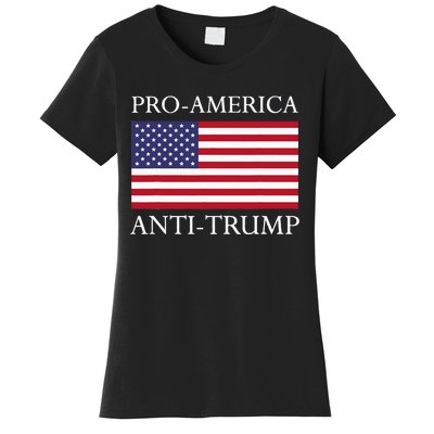 Proamerica Antitrump American Usa Flag Resist Women's T-Shirt