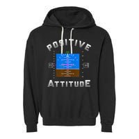 Positive Attitude Aviation Pilot Primary Flight Display Garment-Dyed Fleece Hoodie