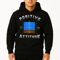 Positive Attitude Aviation Pilot Primary Flight Display Hoodie