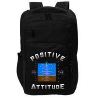 Positive Attitude Aviation Pilot Primary Flight Display Impact Tech Backpack