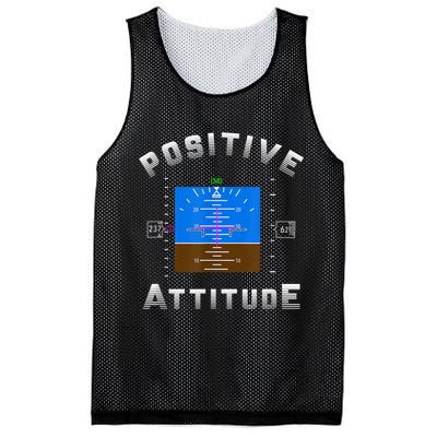 Positive Attitude Aviation Pilot Primary Flight Display Mesh Reversible Basketball Jersey Tank