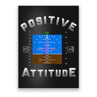 Positive Attitude Aviation Pilot Primary Flight Display Poster
