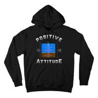 Positive Attitude Aviation Pilot Primary Flight Display Tall Hoodie