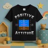 Positive Attitude Aviation Pilot Primary Flight Display Toddler T-Shirt