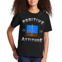 Positive Attitude Aviation Pilot Primary Flight Display Kids T-Shirt