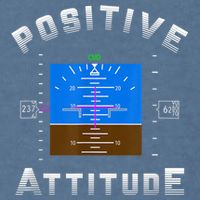 Positive Attitude Aviation Pilot Primary Flight Display Garment-Dyed Sweatshirt