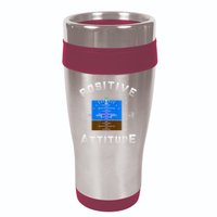 Positive Attitude Aviation Pilot Primary Flight Display 16oz Travel Tumbler