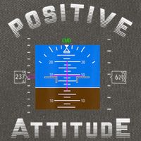 Positive Attitude Aviation Pilot Primary Flight Display Cotton Canvas Backpack