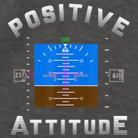 Positive Attitude Aviation Pilot Primary Flight Display Vector Backpack