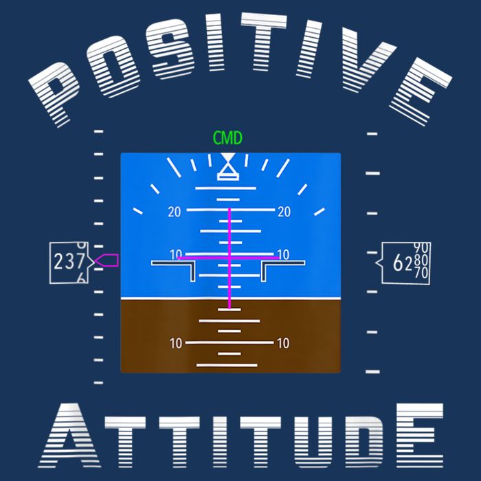 Positive Attitude Aviation Pilot Primary Flight Display Infant Baby Jersey Bodysuit